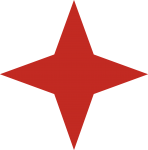 estrella 4 puntes vermella