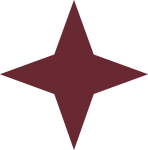 estrella 4 puntes burdeus